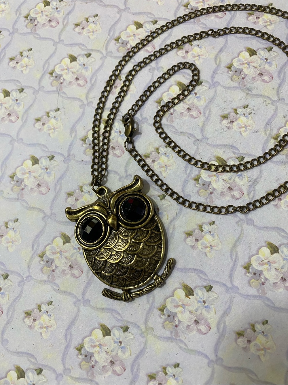 Black Owl Necklace